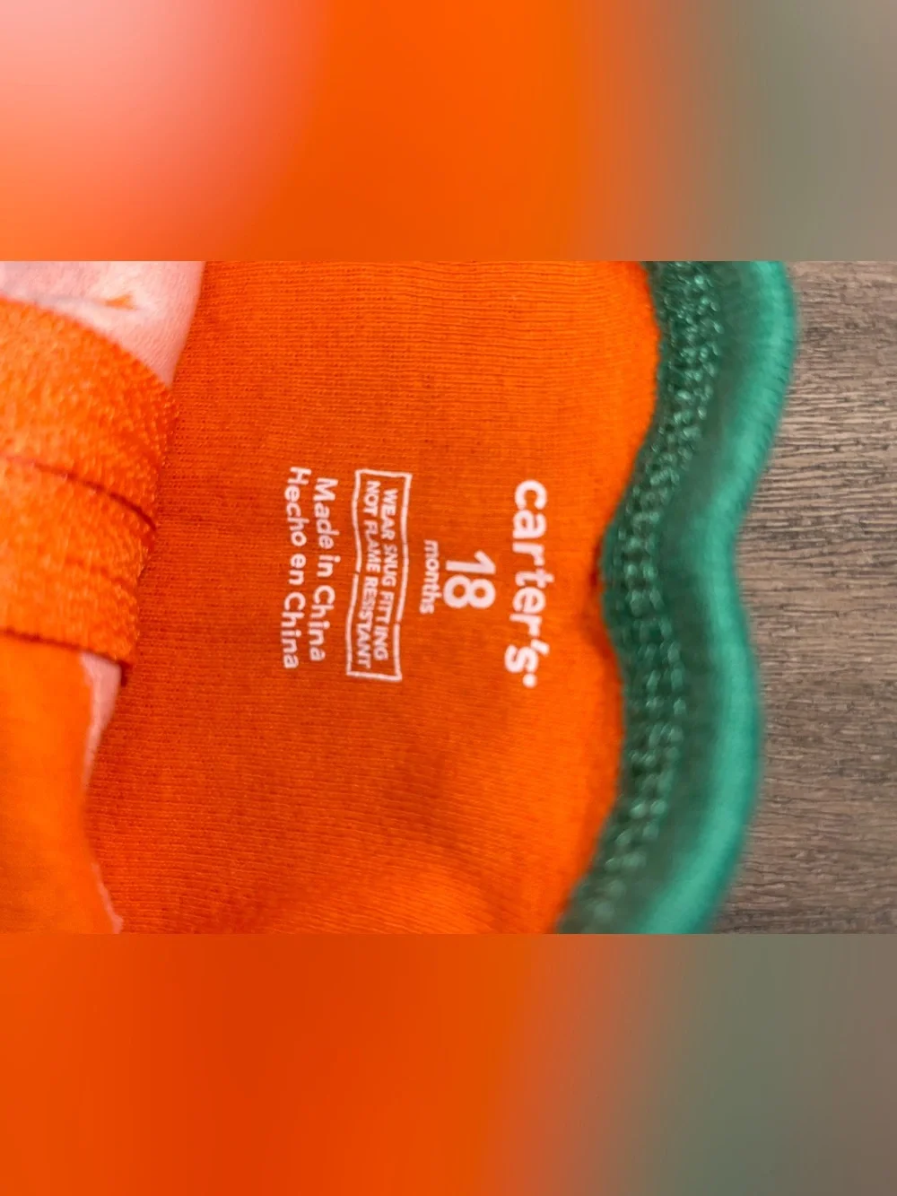 Carters orange footed